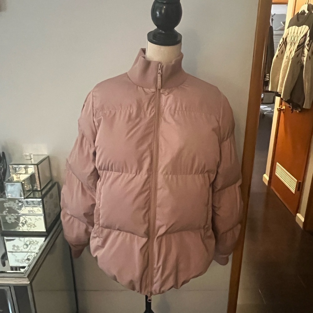 Sweaty Betty Quilted Short Jacket In Chateau Pink size Large